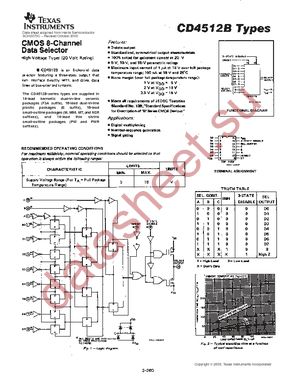 CD4512BPW datasheet  